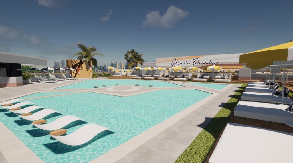 Cali Beach Club Main Pools and Day Beds