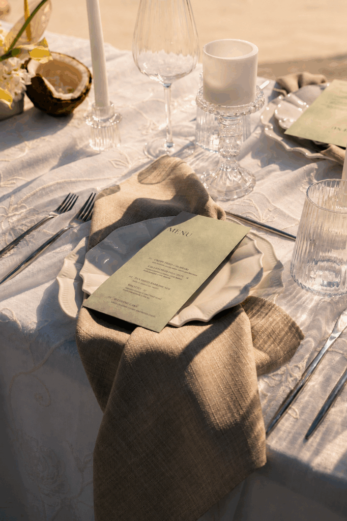 Sunset table set